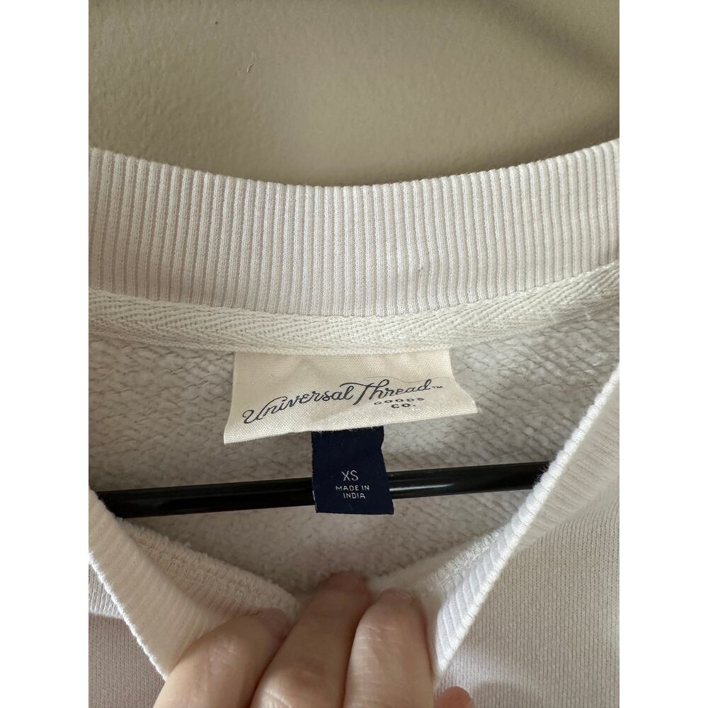 Universal Thread Cream Pullover Crewneck Sweatshirt - Picture 3 of 4